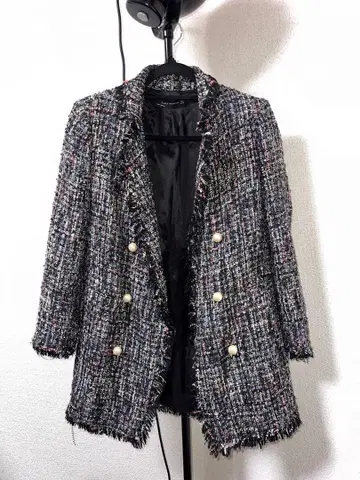 ZARA 묶음 판매 3 트위드 자켓 (멀티 컬러, 블랙, 화이트 블랙)