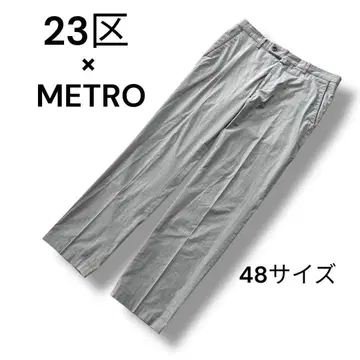23구 x METRO 슬랙스 48 사이즈 그레이 빅 사이즈