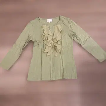 LAURA ASHLEY 프릴 긴팔 상의 S