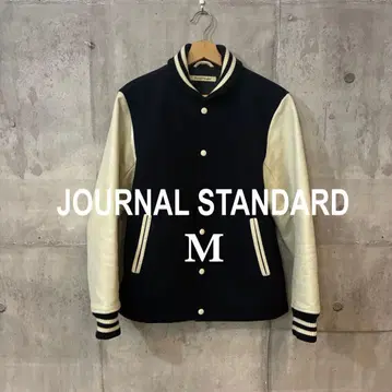 JOURNAL STANDARD 바시티 자켓 가죽 울 바시티 자켓 M