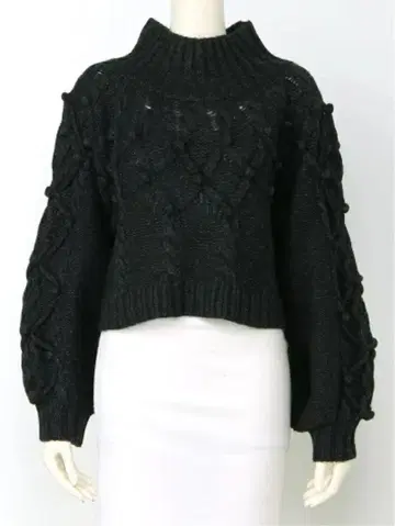 FUR FUR 케이블 짜임 아란 짜임 스웨터