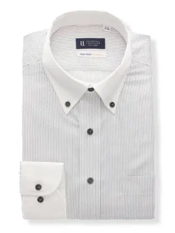 [ 미사용 ] 남성용 와이셔츠 논아이론 버튼 다운 스트라이프