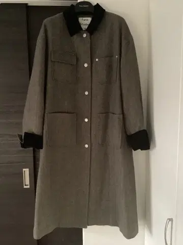 [중고] Fano Studios 헤링본 패턴 스텐카라 코트 (s)