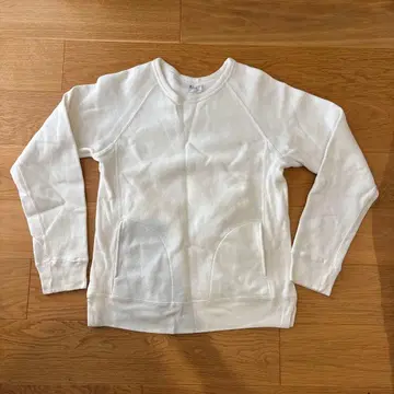 Champion 화이트 래글런 슬리브 트레이닝복