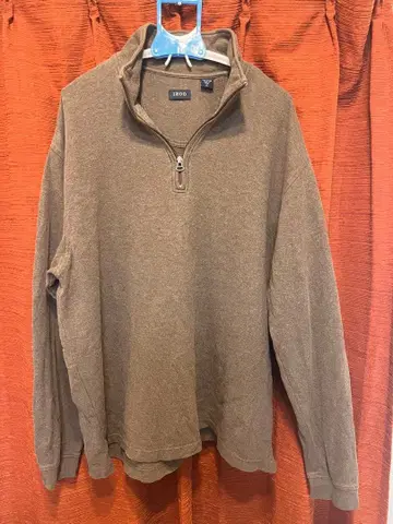 [ 구제 의류 ] IZOD 하프 지퍼 XL 브라운