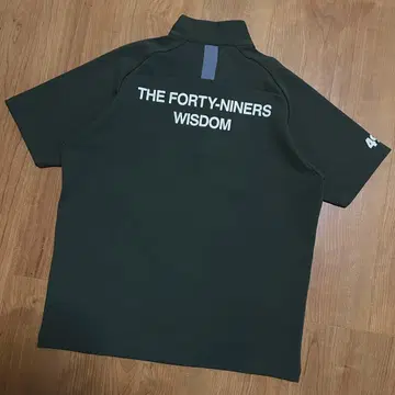 TFW49 하프 지퍼 모크넥 L 골프 카키 티셔츠