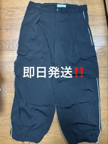 나일론 카고 팬츠 블랙