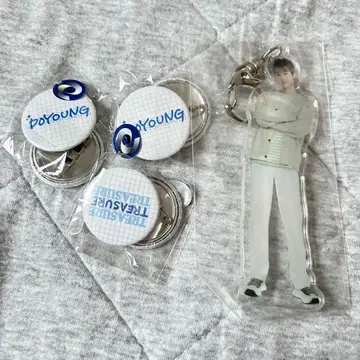 treasure 도영 굿즈 아크링 키링 캔뱃지 세트
