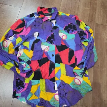 구제 의류 미국 빈티지 의류 USA 셔츠 긴팔 셔츠 올 패턴 개성파