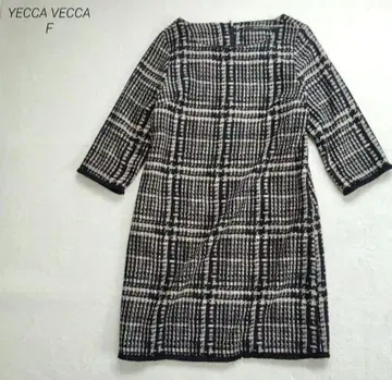 새상품급 YECCA VECCA 원피스 size F 베이지&블랙 익명 배송