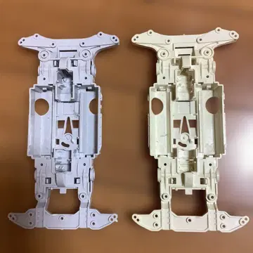 미니 사륜구동 MS 섀시 (ABS제) 라이트 그레이&화이트 미가공