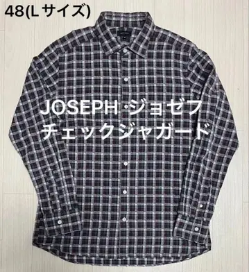 새상품급 JOSEPH 조셉 긴팔 체크 자카드 셔츠