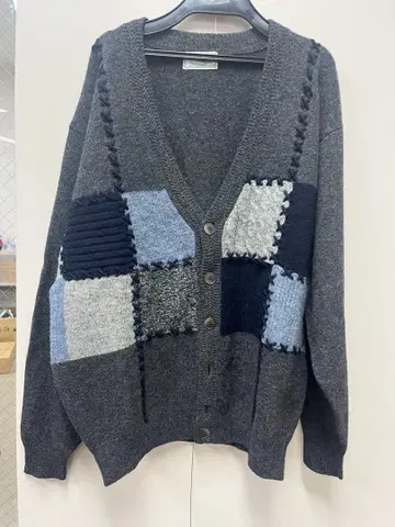 Crocodile 크로커다일 패치워크 V넥 가디건 라코스테