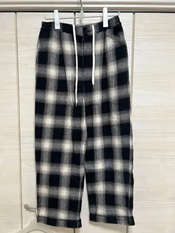 키네마 체크 파자마 팬츠