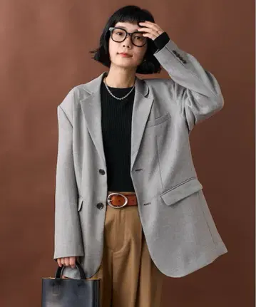 [ 미사용품 ] 테일러드 자켓 그레이 프릭스스토어