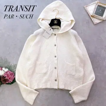 택 포함 새상품 Transit par Such 알파카 혼방 니트 가디건