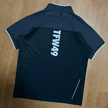 TFW49 하프 지퍼 모크넥 셔츠 화이트 블랙 XL 골프