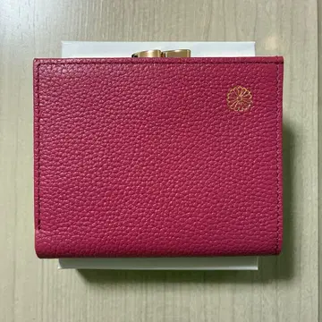 황궁 매점 접이식 가마구치 지갑 짙은 핑크