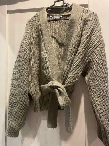 니트 가디건 허리 리본 포함 여성용 ZARA 초특가