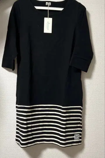 Saintete 코튼 원피스 블랙 L