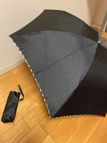 아쿠아 스큐텀 물방울 패턴 접이식 우산 새상품급