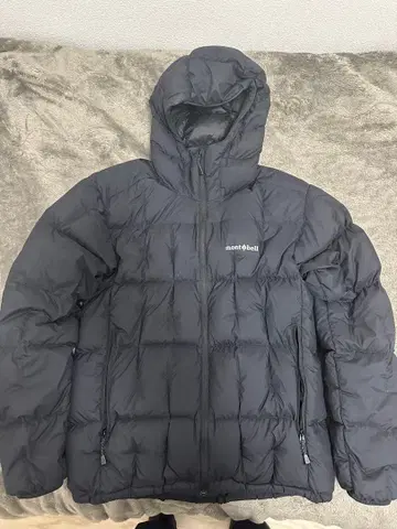 mont-bell 후드 부착 다운 자켓 M 블랙