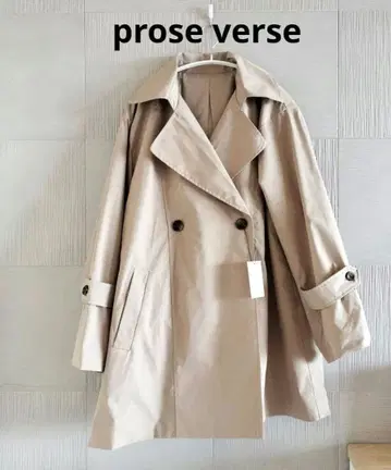 prose verse 미들 기장 A라인 트렌치코트