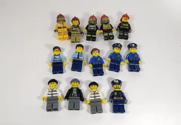 레고 미니 피규어 시티 경찰, 소방관, 도둑 묶음 판매 정품 부품
