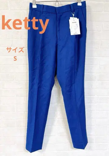 F-41 ketty 테이퍼드 팬츠 블루 팬츠 S 슬림 레그 실루엣