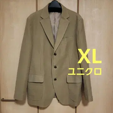 유니클로 베이지 테일러드 자켓 싱글 버튼 XL