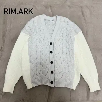 RIM.ARK 림아크 패턴 콤비네이션 니트 가디건