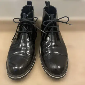 다이애나 블랙 가죽 앵클부츠 22.5cm