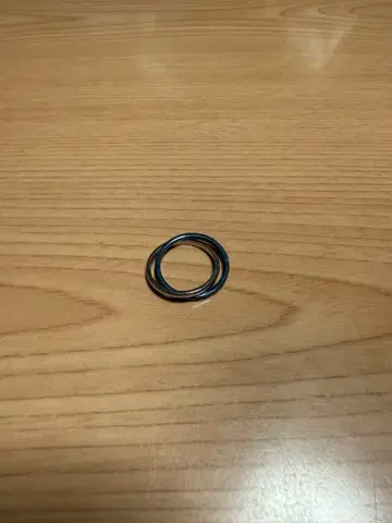 실버 & 블루 2단 반지 19호