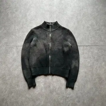 archive grunge fade drivers knit gray