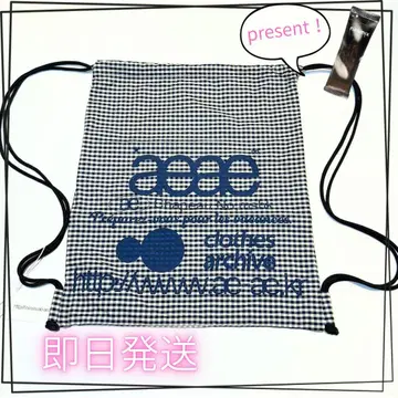 [ 한국 한정판 ] aeae BLACK 냅색 체크