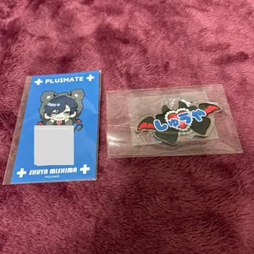 PLUSMATE 리얼 가챠 보이스 카드 네임 로고 키링