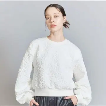 Beauty&youth 레오파드 자카드 풀오버