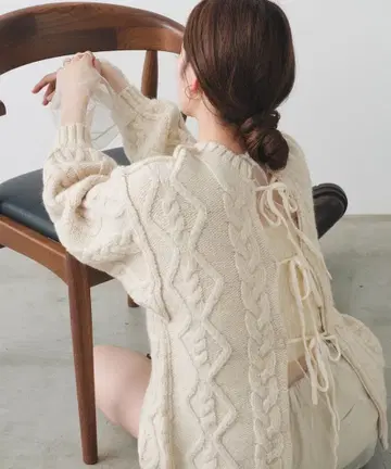 kastane 케이블 롱 니트 가디건