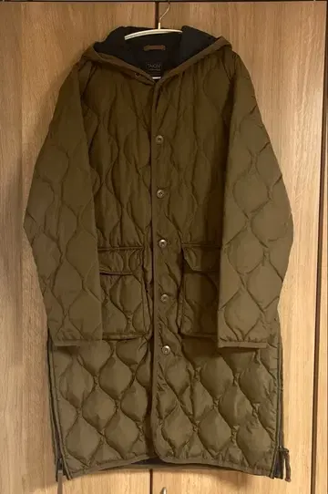 TAION 타이온 밀리터리 후드 다운 라이트 브라운 M