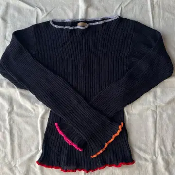 THE SHISHIKUI Ccc / NAVY 코튼 캐시미어 니트