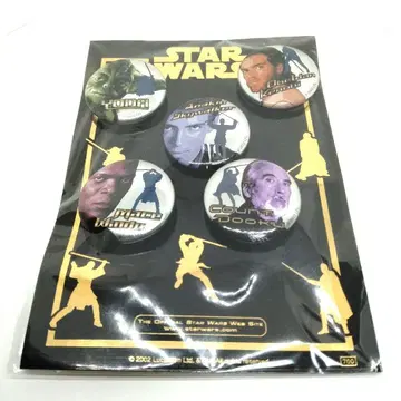 당시 희귀 스타 워즈 에피소드 2 캔뱃지 세트