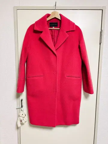 에스트네이션 적색 계열 핑크 코쿤 코트