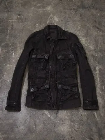 Julius 가스 마스크 자켓 밀리터리 후드 세트