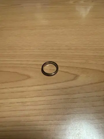 실버와 골드 심플 반지