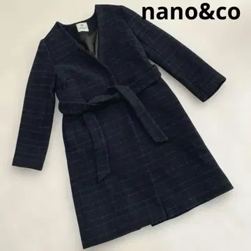 새상품급 nano & co 나노 유니버스 노카라 울 코트