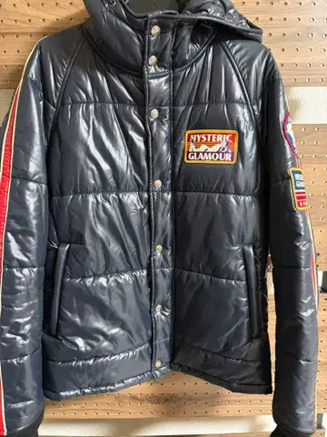 HYSTERIC GLAMOUR 패치 다운 자켓 M