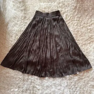 OFUON 오프온 플리츠 스커트 M 이토킨 허리밴딩 롱 기장