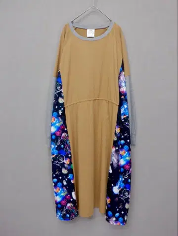 스칼라 143607 우주 해파리 패턴 절개 원피스