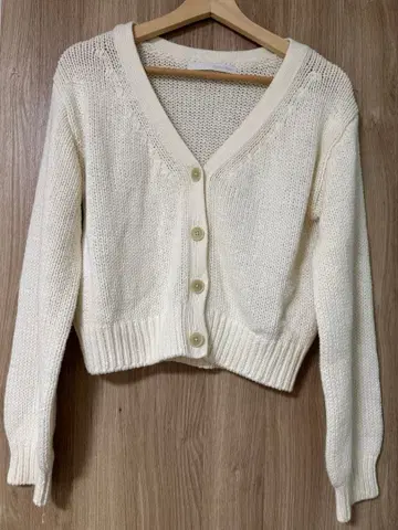 Spick & Span 아이보리 니트 가디건