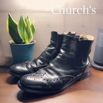 가을/겨울 Church's 쳐치 24cm 사이드 고어 부츠 블랙